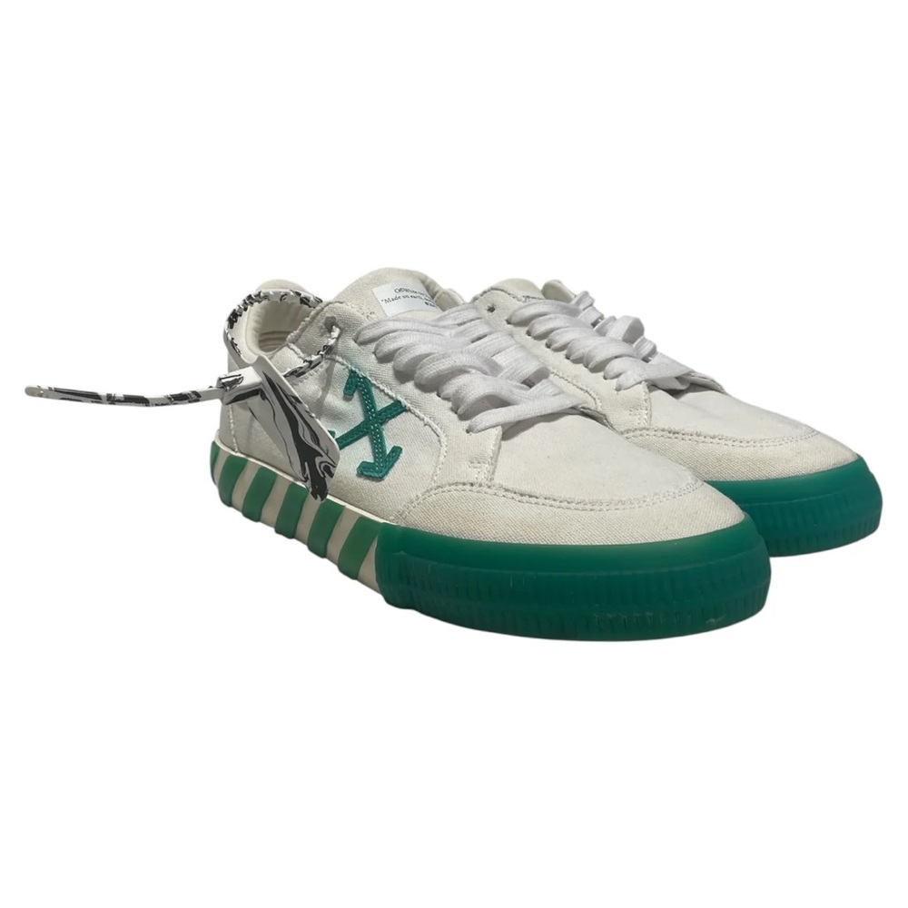 Off-White Green and White Sneakers